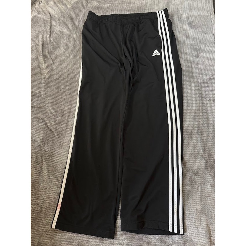 Nike Sportswear Mens Track‎ Pants Black White Side Stripe S Straight  34X31